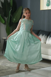 Sprinkles Stitched Formals Festive Kids-Seafoam Shimmer - 1pc