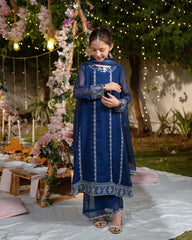 Sprinkles Stitched Formals Festive Kids-Noor-e-Neel - 3pcs