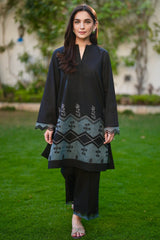 Pret Essentials By Sahar Stitched 2 Piece Summer Collection'2025-SSEC-V3-RK-04-Noir Bloom