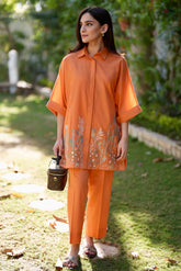 Pret Essentials By Sahar Stitched 2 Piece Summer Collection'2025-SSEC-V3-RR-06-Saffron Souk