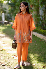 Pret Essentials By Sahar Stitched 2 Piece Summer Collection'2025-SSEC-V3-RR-06-Saffron Souk