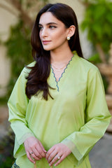 Pret Essentials By Sahar Stitched 2 Piece Summer Collection'2025-SSEC-V3-RR-08-Neon Matcha