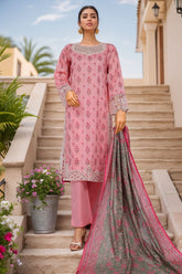 Sada Bahar Stitched 3 Piece Luxury Cutwork Vol-01 Collection'2025-CW-4093-Pink