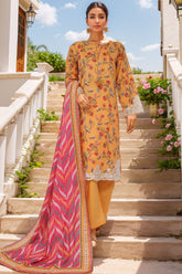 Sada Bahar Stitched 3 Piece Luxury Cutwork Vol-01 Collection'2025-CW-4062-Yellow