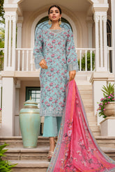 Sada Bahar Stitched 3 Piece Luxury Cutwork Vol-01 Collection'2025-CW-4007-Anguri