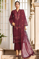 Sada Bahar Stitched 3 Piece Luxury Emb Spring Vol-03 Collection-LEL3-MK-37-Falsa