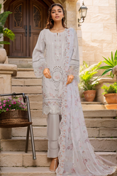 Sada Bahar Stitched 3 Piece Luxury Emb Spring Vol-05 Suit-MK-35-Grey