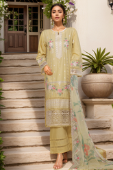 Sada Bahar Stitched 3 Piece Luxury Emb Spring Vol-06 Collection'2025-LEL6-MK-49-Lemon