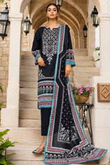 Sada Bahar Stitched 3 Piece Printed Lawn Vol-02 Collection'2025-PR-1286-Black
