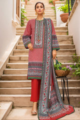 Sada Bahar Stitched 3 Piece Printed Lawn Vol-02 Collection'2025-PR-1292-Red