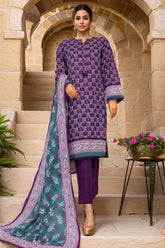Sada Bahar Stitched 3 Piece Printed Lawn Vol-02 Suit-PR-302-Purple