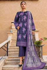 Sada Bahar Stitched 3 Piece Printed Lawn Vol-02 Suit-D-9485-Purple