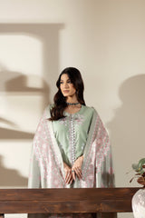 Justuju By Inara Stitched 3 Piece Winter Suit-SAGE DR-07