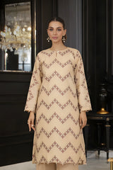 Ayla Studio Stitched 3 Piece Luxe Eid Jacquard Festive Lawn Suit-Sahar Lines