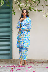 Sprinkles Stitched 2 Piece Summer Luxury Lawn Women Collection'2025-Sapphire - 2-Piece Luxury Lawn Set