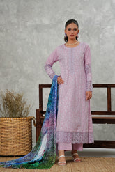 Serena by Madiha Gohar Stitched Summer Suit-Seraphic Mist