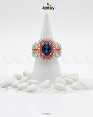 Serene Blue Gemstone Ring