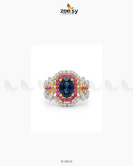 Serene Blue Gemstone Ring