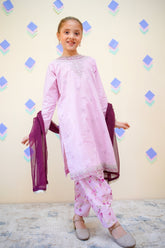 Shanzey Stitched 3 Piece Emb Lawn Farshi Edit Suit-SHK-4433