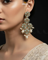 Silver Orchid Earrings - Zeesy Jewellery