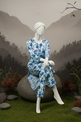 Doriya Luxe By Almeerah Stitched 2 Piece Premium Bana Dora Lawn Collection'2025-Sky Mist Elegance