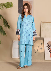 Daily Wear By Stitch Vibes Stitched Summer Suit-Skyline Co-Ord