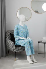 Lush Aura By Almeerah Stitched 2 Piece Premium Bana Dora Lawn Collection'2025-Skyline Haze