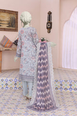 Almeerah Unstitched 3 Piece Emb Cutwork Lawn Vol-04 Collection'2025-Smoke Grey Drape