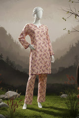 Doriya Luxe By Almeerah Stitched 2 Piece Premium Bana Dora Lawn Collection'2025-Soft Peach Grace