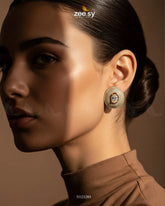Solstice Cluster Pavé Earrings - Zeesy Jewellery