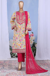 Khombi Stitched 3 Piece Casual Pret Cotton Collection'2025-Sona