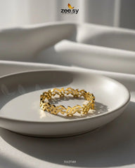 Steeze Leaf Stainless Steel Bracelet - Zeesy Jewellery