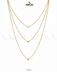 Sterling Triple layered Chain