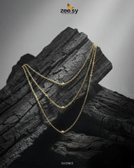 Sterling Triple layered Chain