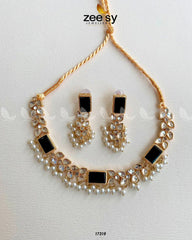 Stunning Necklace Black - Zeesy Jewellery