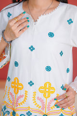 Daily Desire By Abeera Stitched 2 Piece Cotton Collection'2025-Subtle Grace