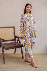 Shop stylish co-ord sets in Pakistan! Our Swiss Lawn Digital Printed 2 Pc Suit offers elegance, comfort, and a trendy look