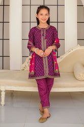 Shop elegant Fancy Suits for Kids with this Swiss Lawn Digital Printed 3 Pc Suit