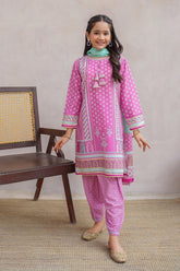 Stylish Swiss Lawn Digital Printed 3 Pc Suit ? Lightweight and breathable girls' lawn suit