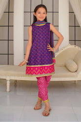 Shop the Swiss Lawn Digital Printed 3 Pc Suit ? a trendy and comfortable Three Piece Suit for Kids