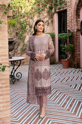 Dastan by Ramsha Unstitched 3 Piece Chiffon Vol-01 Suit-T-104