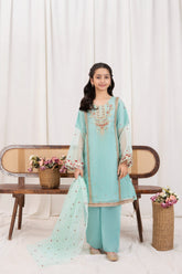 Khayat Stitched 3 Piece Formals Kids Suit-Tidal