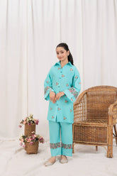 Khayat Stitched 2 Piece Kids Summer Collection'2025 Almond