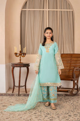 Khayat Stitched Festive Kids Collection'2025-Aquamarine