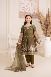 Khayat Stitched 3 Piece Formals Kids Collection'2025-Mehndi