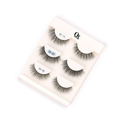 Quetee Beauty Faux Mink Eyelash-Pack of Three