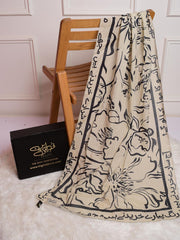 Tng By Md Odhni Collection-Doodle Art Odhni (Beige)