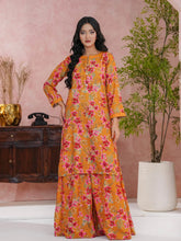 Tng By Md Stitched-Neena | Gharara Set | Orange
