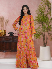 Tng By Md Stitched-Neena | Gharara Set | Orange