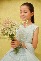 Chiffon Embroidered 3 Pc Suit - Wear Ochre